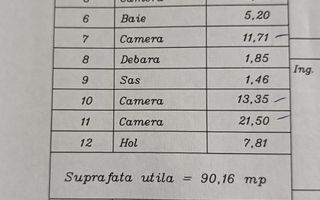 Apartament 4 camere | Bloc 1990 | 3 balcoane | Vedere panoramica - Schiță 22