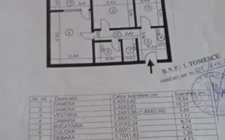 Apartament 2 camere decomandat | Ozana | Etaj 2 | 56,7 mp - Schiță 11