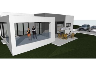 Casă modernă pe un singur nivel în Bavaria, teren 750 mp - Poză 1