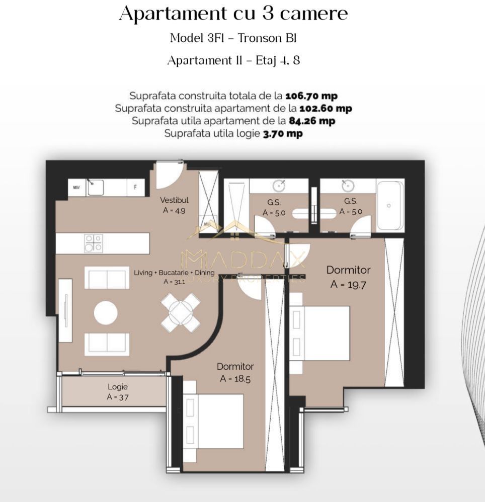 Proiect rezidențial // Apartamente 1-5 camere // Finalizare 2026 - Poză 60
