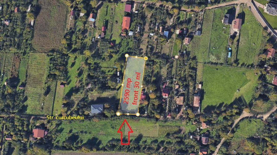 Teren 26 Ari intravilan Bercu Rosu - Poză 1