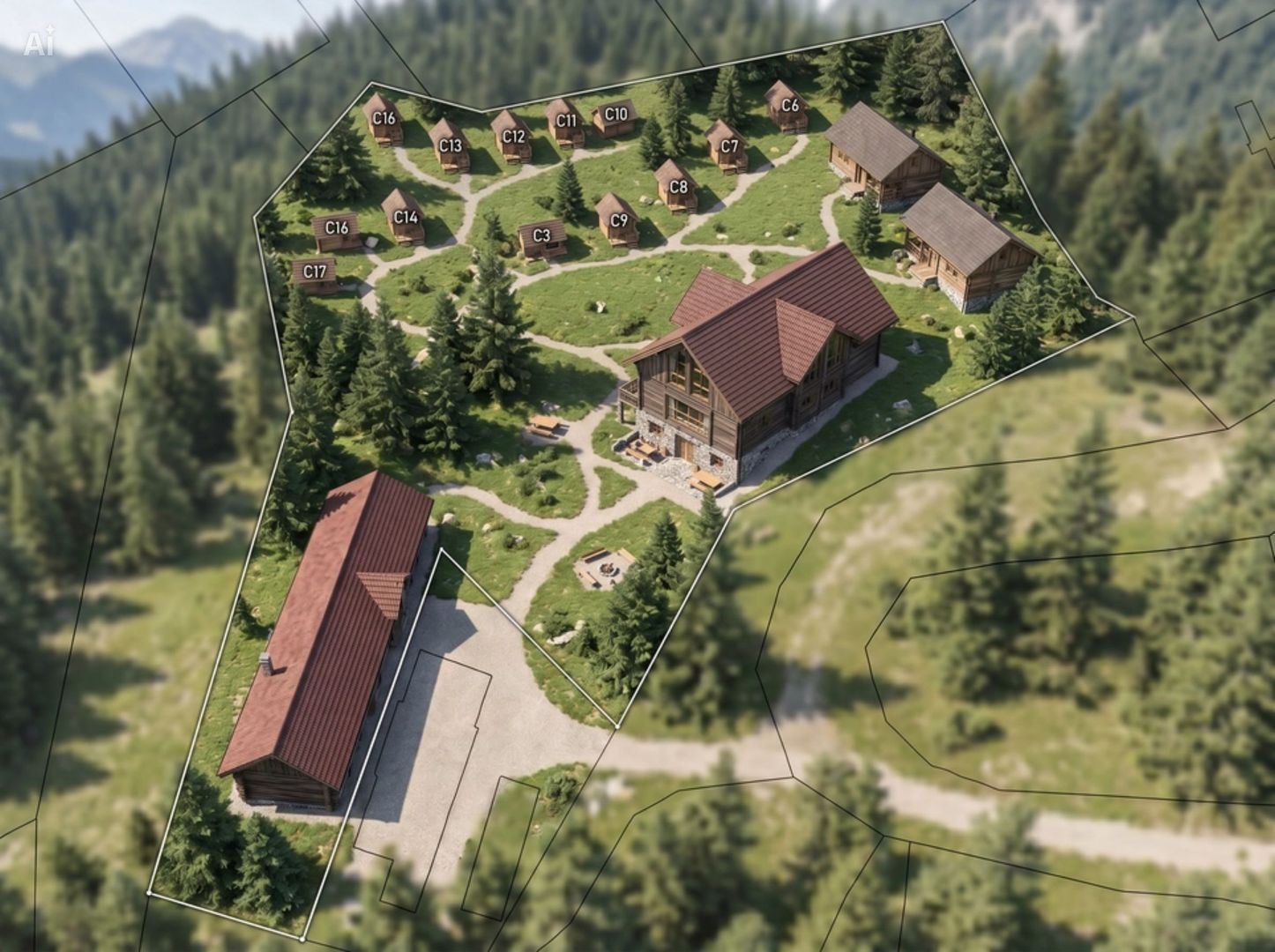 Complex turistic – potențial reconversie: pensiunsau cămin varstnici - Poză 1