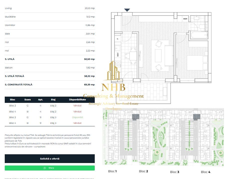Apartament de 2 camere, ansamblu premium, constructie noua, Comision 0 - Poză 15