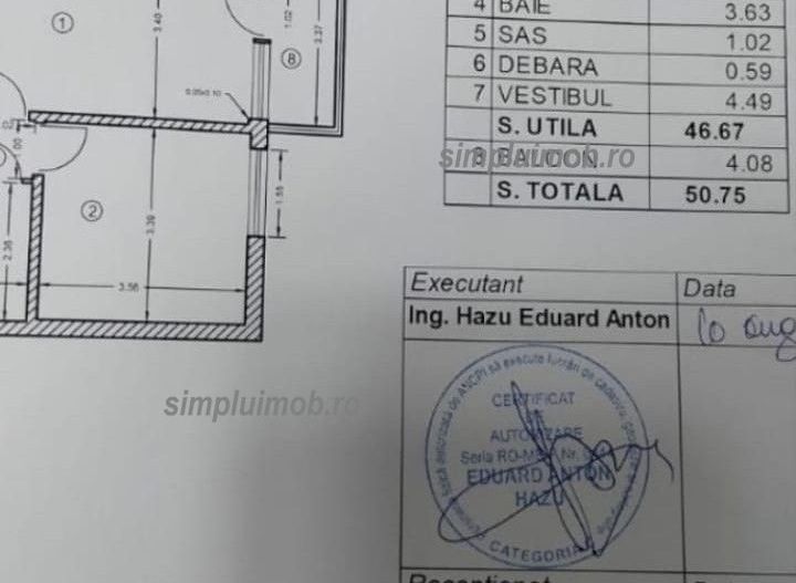 2 Camere Modern Renovat 2025 Gata de mutare! – Bd. 1 Decembrie 1918 - Schiță 10