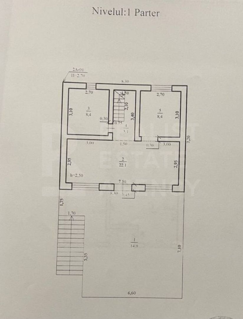 Vânzare, casă, 2 camere, str. Eremei Stratan, Durlești. - Poză 19