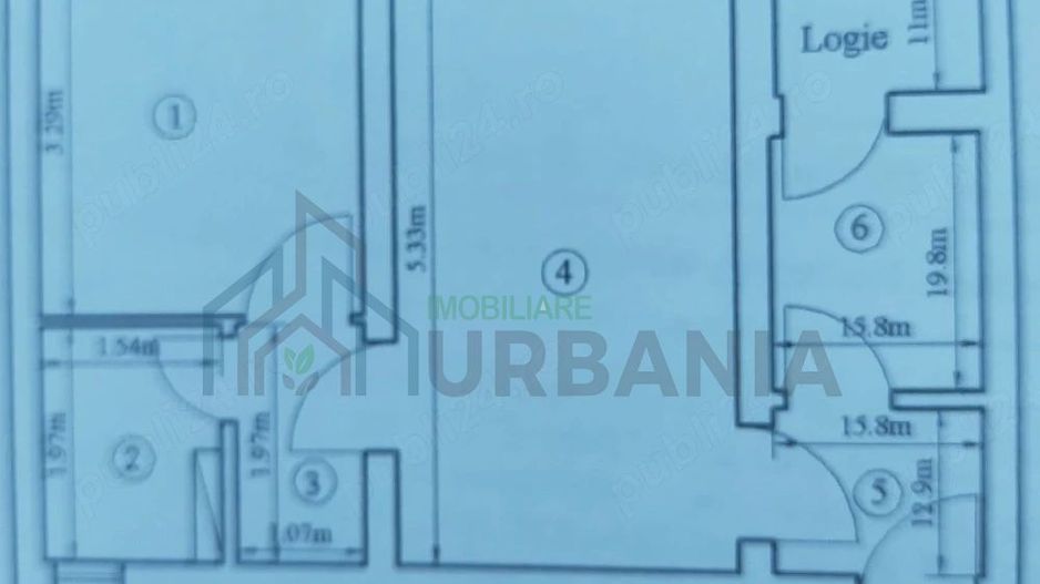 Apartament 2 camere, 37 m², zona Podu Roș Primăverii, Iași – 69.000 euro - Poză 1