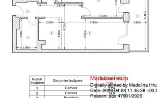 VANZARE 2 CAMERE PREMIUM | STRAULESTI | 52 MP | TERASA 11MP | BLOC NOU - Schiță 7