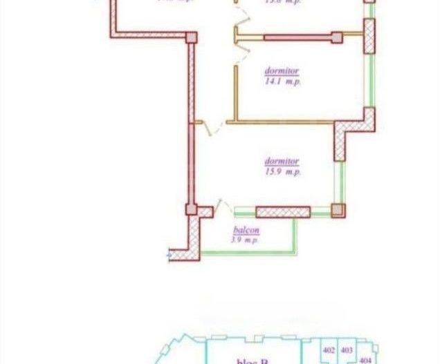 Vânzare, apartament, 2 camere, str. Nicolae Dimo, Durlești - Poză 1