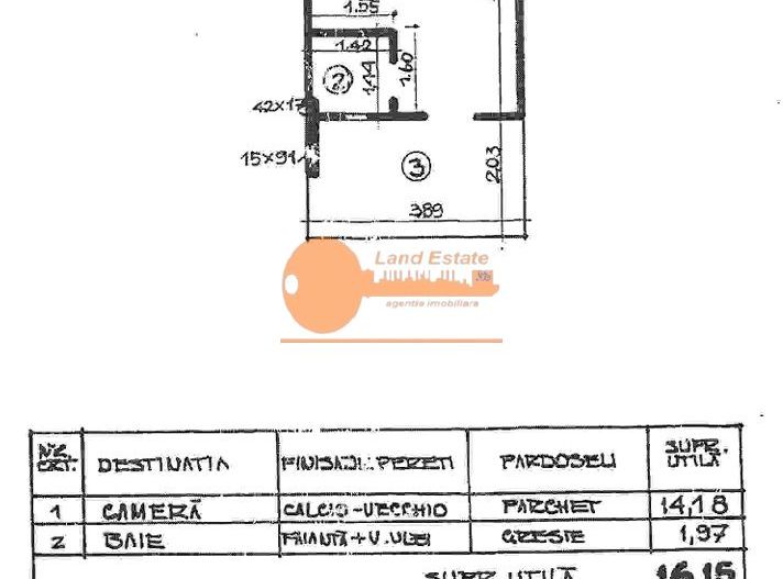 Garsonieră tip studio | Central - Cișmigiu - Schiță 12
