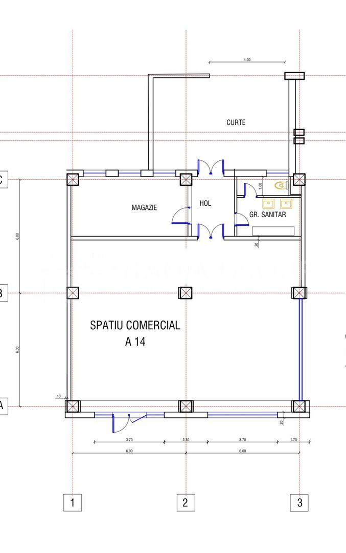 Spațiu comercial de închiriat, pretabil restaurant, 140 mp,  Str 13 Decembrie - Poză 7