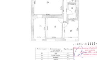 Apartament 3 camere Floreasca, vedere catre lac - Schiță 22