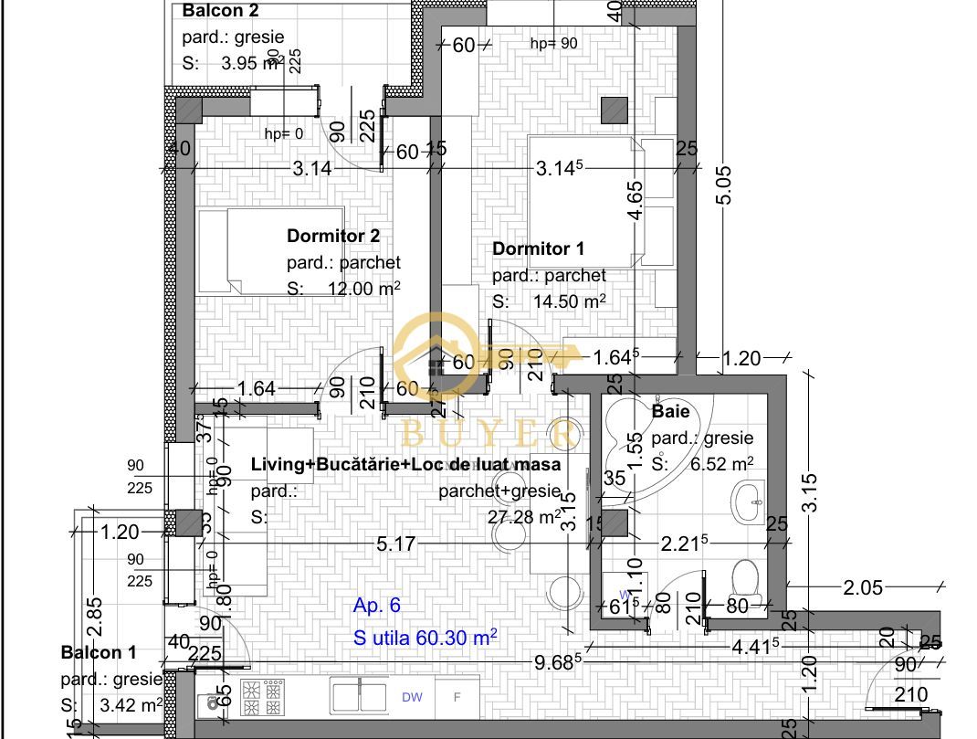Ap cu 3 camere si 2 balcoane la etajul 1- Selimbar, zona de case - Poză 3