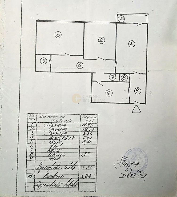 3 Camere - 63MP | Reabilitat | Metrou Gorjului - Schiță 8