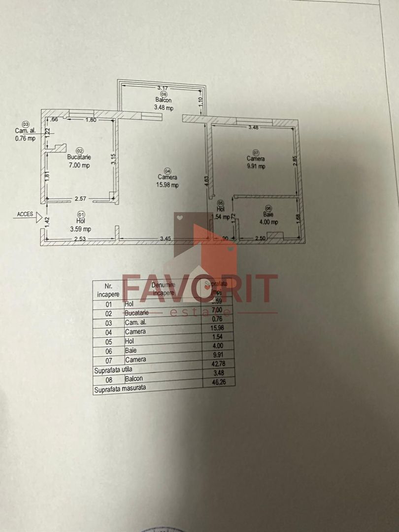2 camere | etaj intermediar | mobilat si utilat | zona excelenta | - Poză 12