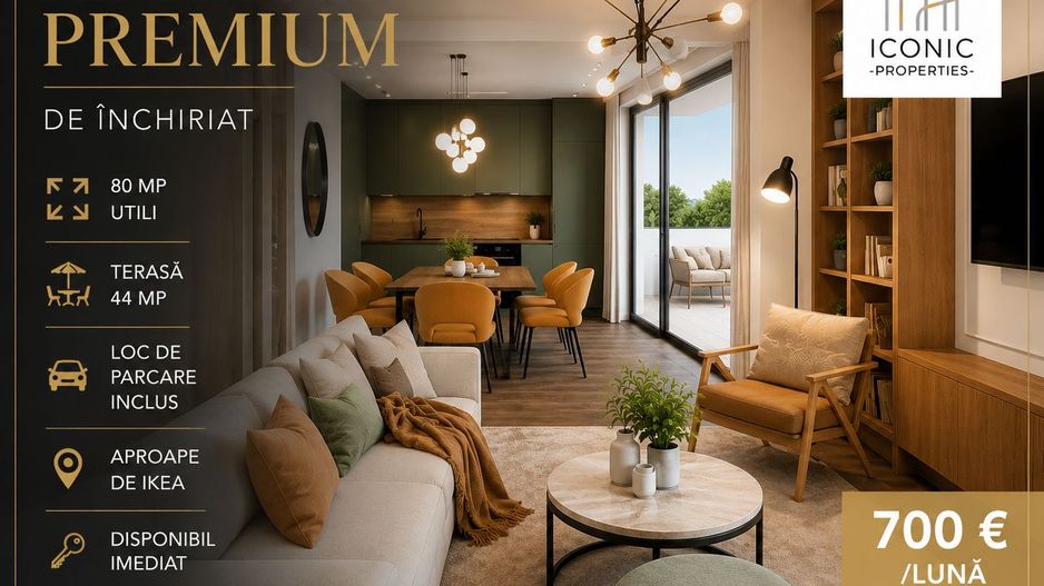 Penthouse Premium | Prima inchiriere | Terasă 44 mp | Zona IKEA - Poză 1