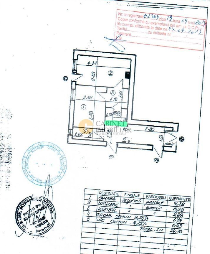 Calea Victoriei | Garsoniera | Etaj Intermediar | Terasa cu 15mp - Poză 6