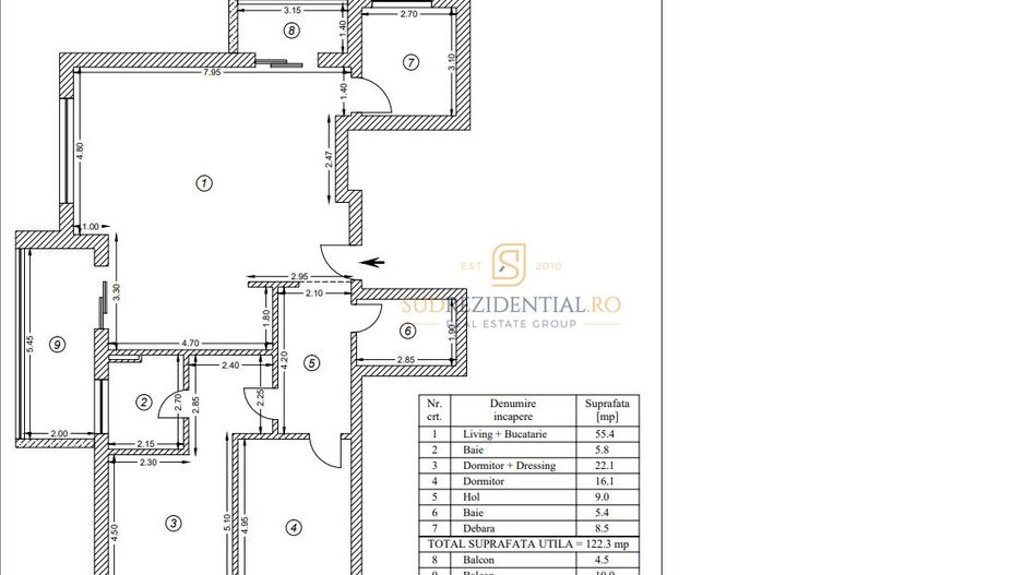 Apartament nou cu 3 camere de vanzare, zona Sos.Oltenitei - Comision 0 - Schiță 5