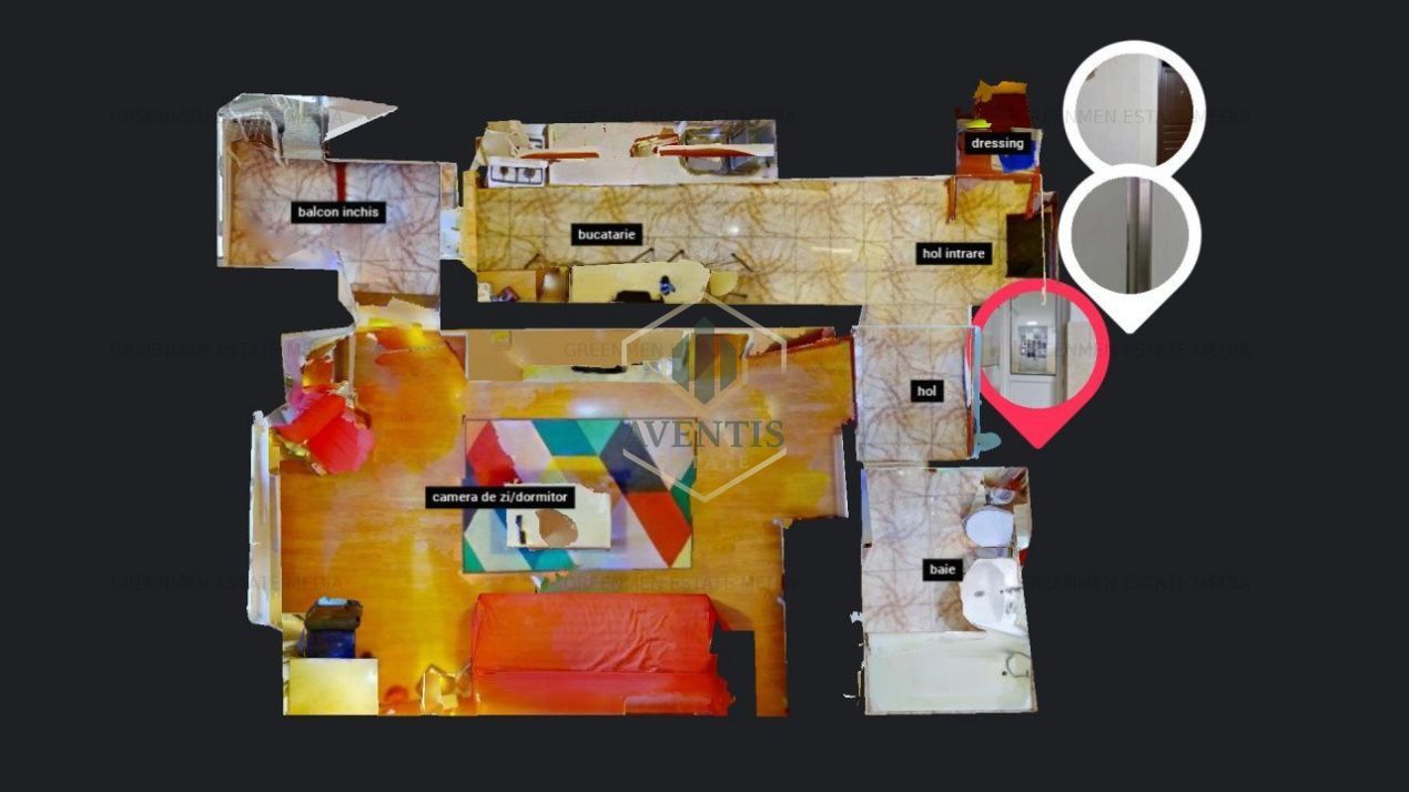 Garsoniera decomandata, bloc reabilitat termic, cu loc de parcare, Iancului - Poză 5