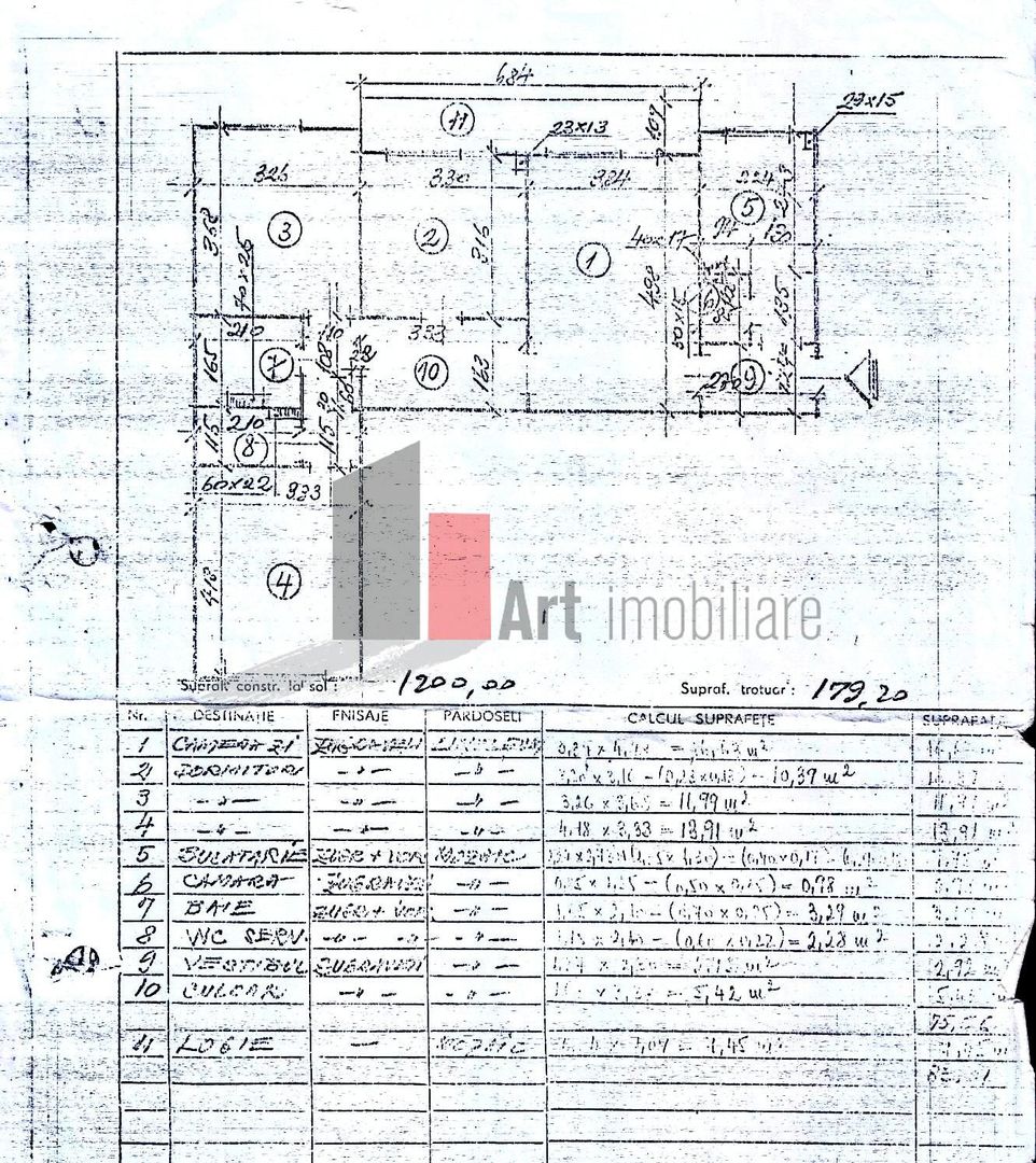 Apartament 4 camere Piața Gorjului - Schiță 10
