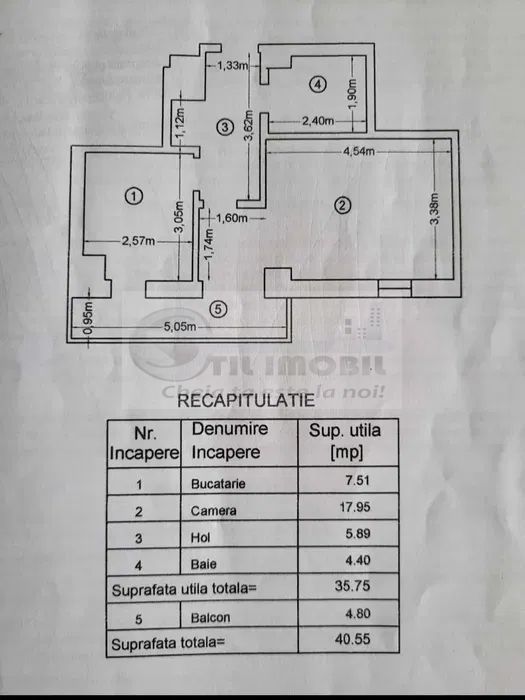 1 cameră decomandat, mobilat/utilat, Tudor Vladimirescu – 94.000 € neg - Poză 7