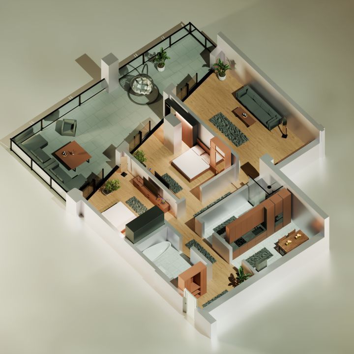 Exclusiv - Tomis Nord /Perpetum Residence III -  Apartamente cu 2 și 3 camere, confortul la care ai visat! - Poză 6