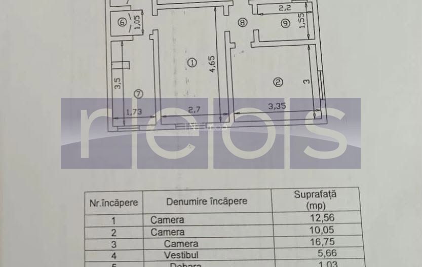 DE VANZARE 3 CAMERE  | DRUMUL TABEREI | ALEEA  COMPOZITORILOR | METROU - Schiță 8