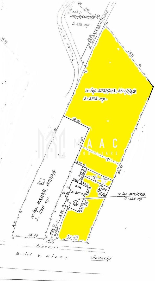Teren intravilan 3500 mp | Vasile Aaron, Sibiu | construcții, acces direct - Poză 1