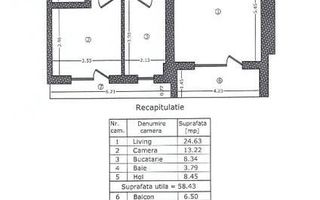 VANZARE 2 CAMERE | 58 MP UTILI | TERASA + BALCON | PARCARE ACOPERITA - Poză 17