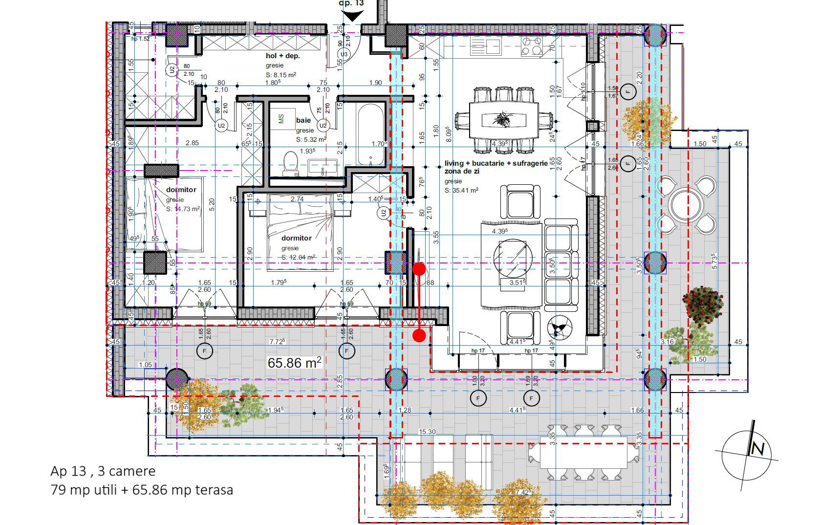 Dâmbovița-Șagului | Bloc Nou | 2, 3 și 4 Camere | Penthouse | Parcare subterana - Poză 6