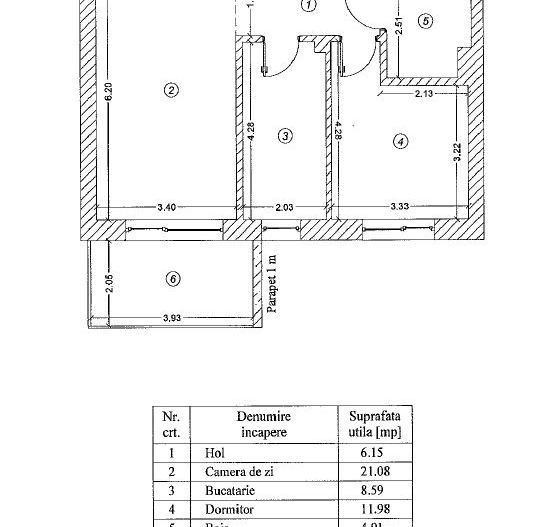 2 camere | parcare subterana | Luxuria Residence Domenii-Expozitiei - Schiță 18