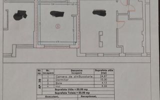 Vânzare, apartament, 2 camere, bd. Uverturii, București - Schiță 12