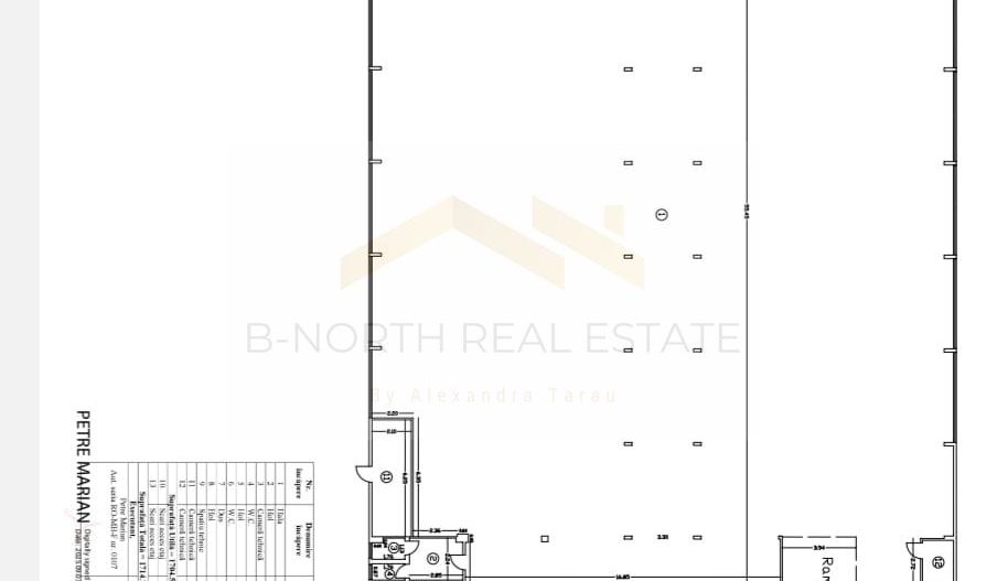 Hală industrială 1000 mp Otopeni | Rampe TIR | ISU | Acces DN1 & Centură - Schiță 21