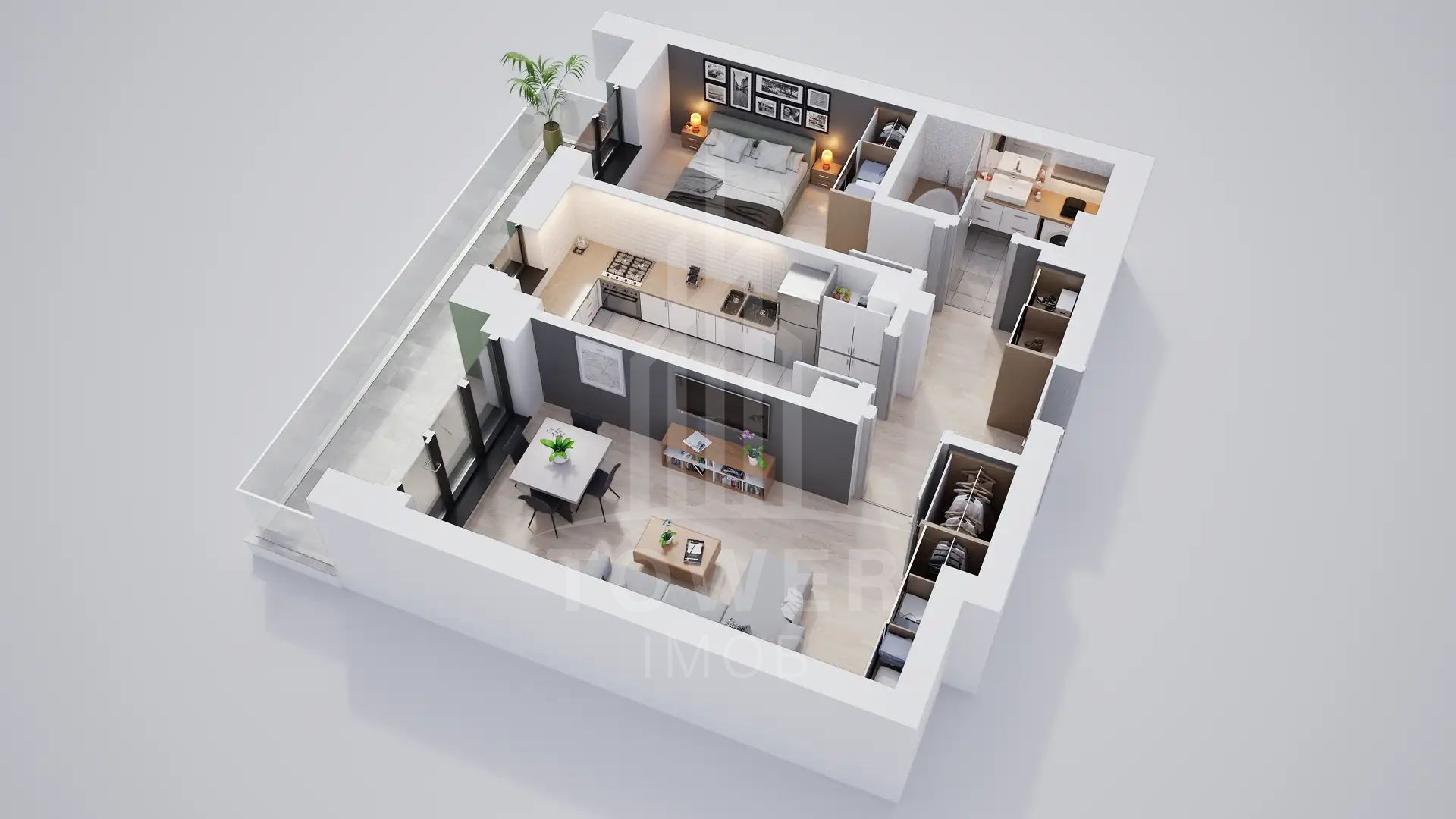 Apartament cu 2 camere . Rezidential nou . - Poză 3