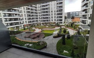 Apartament de închiriat 2 camere Nusco City Pipera | Vedere către grădina - Poză 1