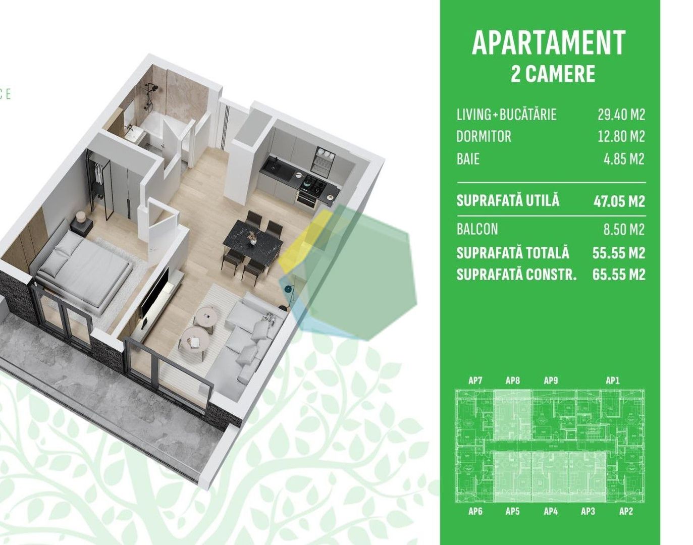 Apartament 2 Camere Otopeni – Libertății| Piscină Privată - Poză 15