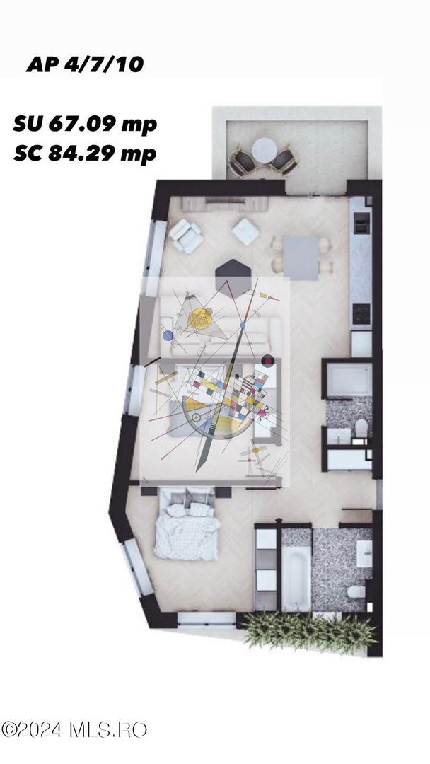 HELIADE INTRE VII - 3 CAMERE 75 MP, TERASA 7 MP, ETAJ 1, NZEB! - Poză 7