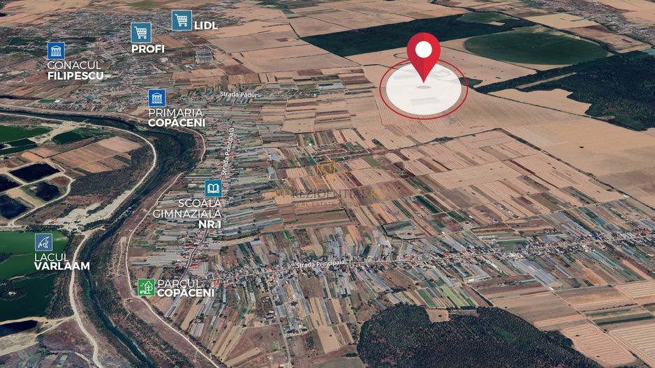 Teren de vânzare în UAT Copaceni, localitatea Copaceni, județul Ilfov - Poză 1