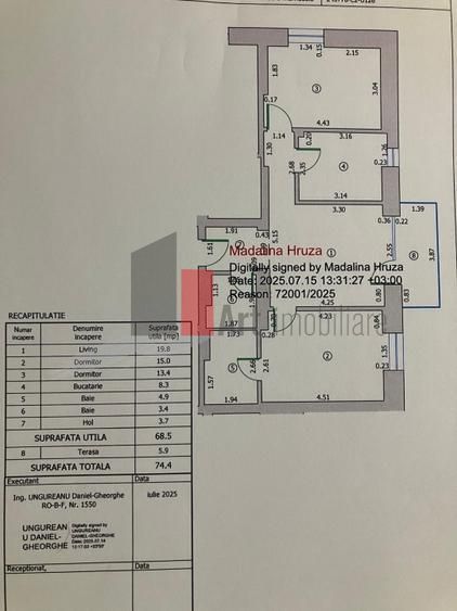Vanzare apartament 3 camere mobilat utilat Novum 56 Gorjului Lujerului Militari - Poză 13