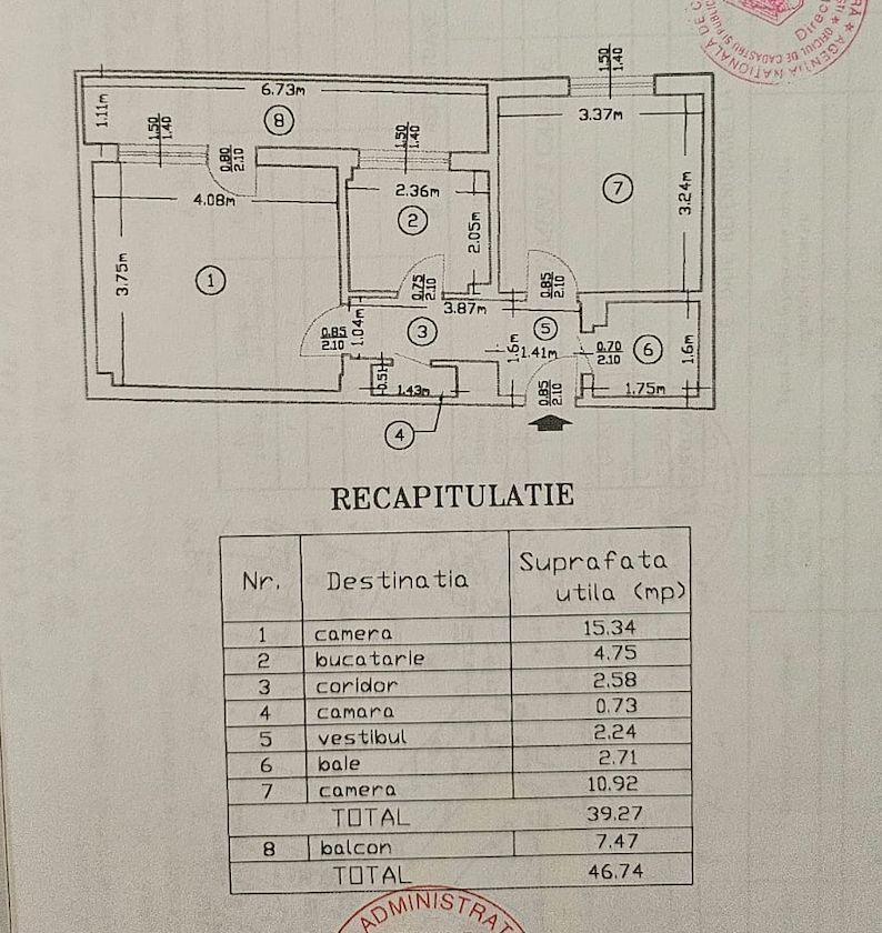 2 Camere | Parc Cismigiu | Kogalniceanu | Plevnei - Schiță 2