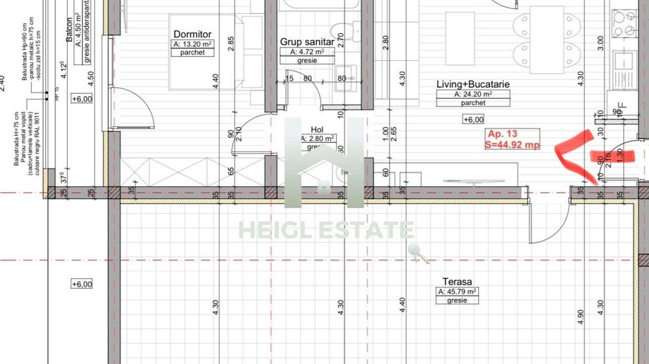 Apartament cu 2 camere tip penthouse in Braytim - Poză 7