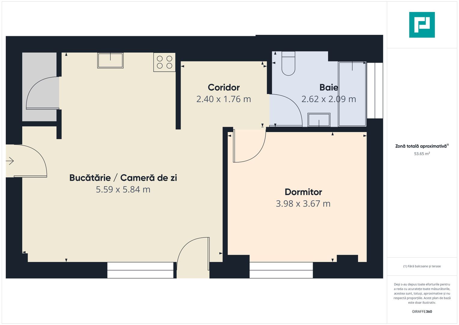 Apartament cu 2 camere, etaj 1, în zona Complex Studenţesc - Poză 10