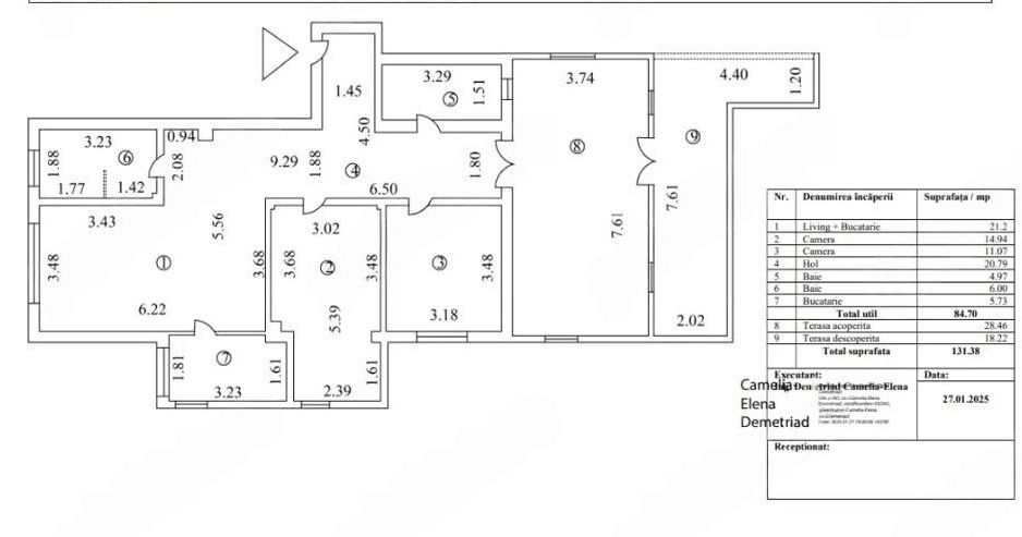 Penthouse 3 camere | 113m2 | Sisești-lac Grivița - Poză 21