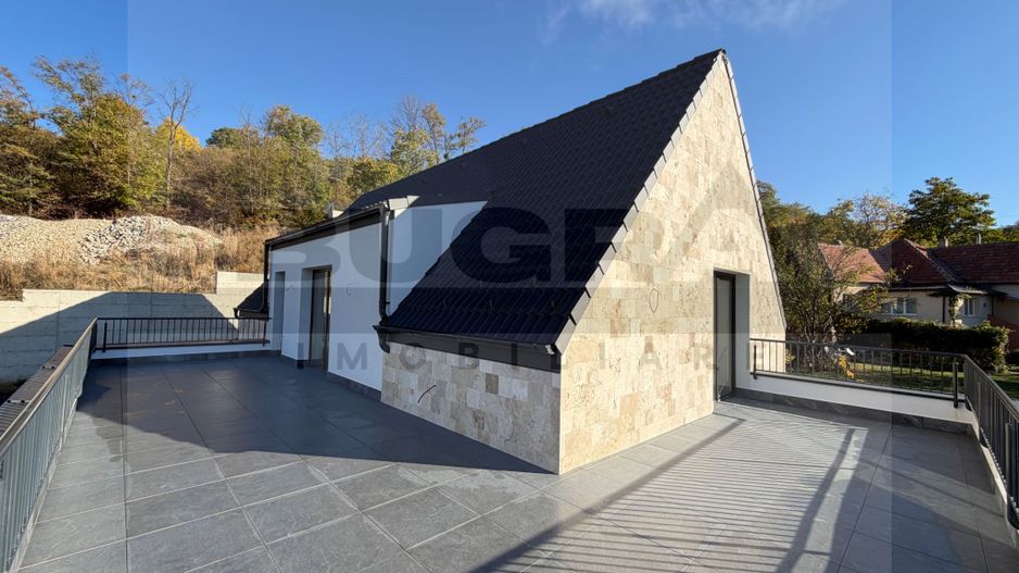 Casa cu arhitectura moderna 200mp, teren 800mp, Rooftop, zona Feleacu - Poză 21