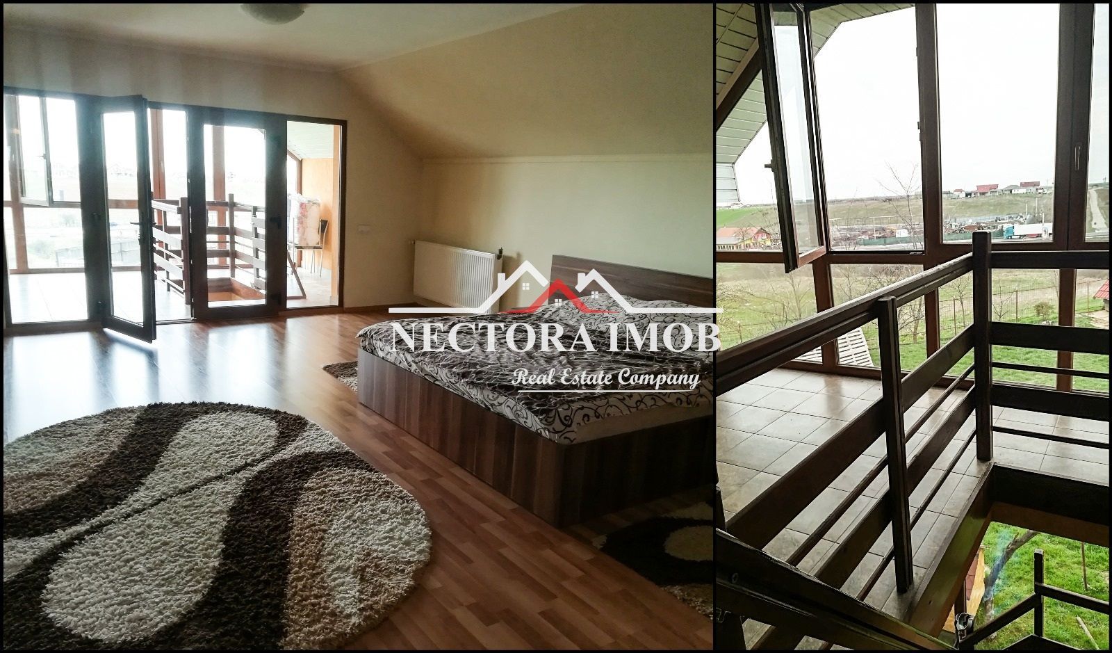 Casa cu etaj 5 camere, 3 bai, 137 mp utili + 961 mp teren, LES,utilata - Poză 9