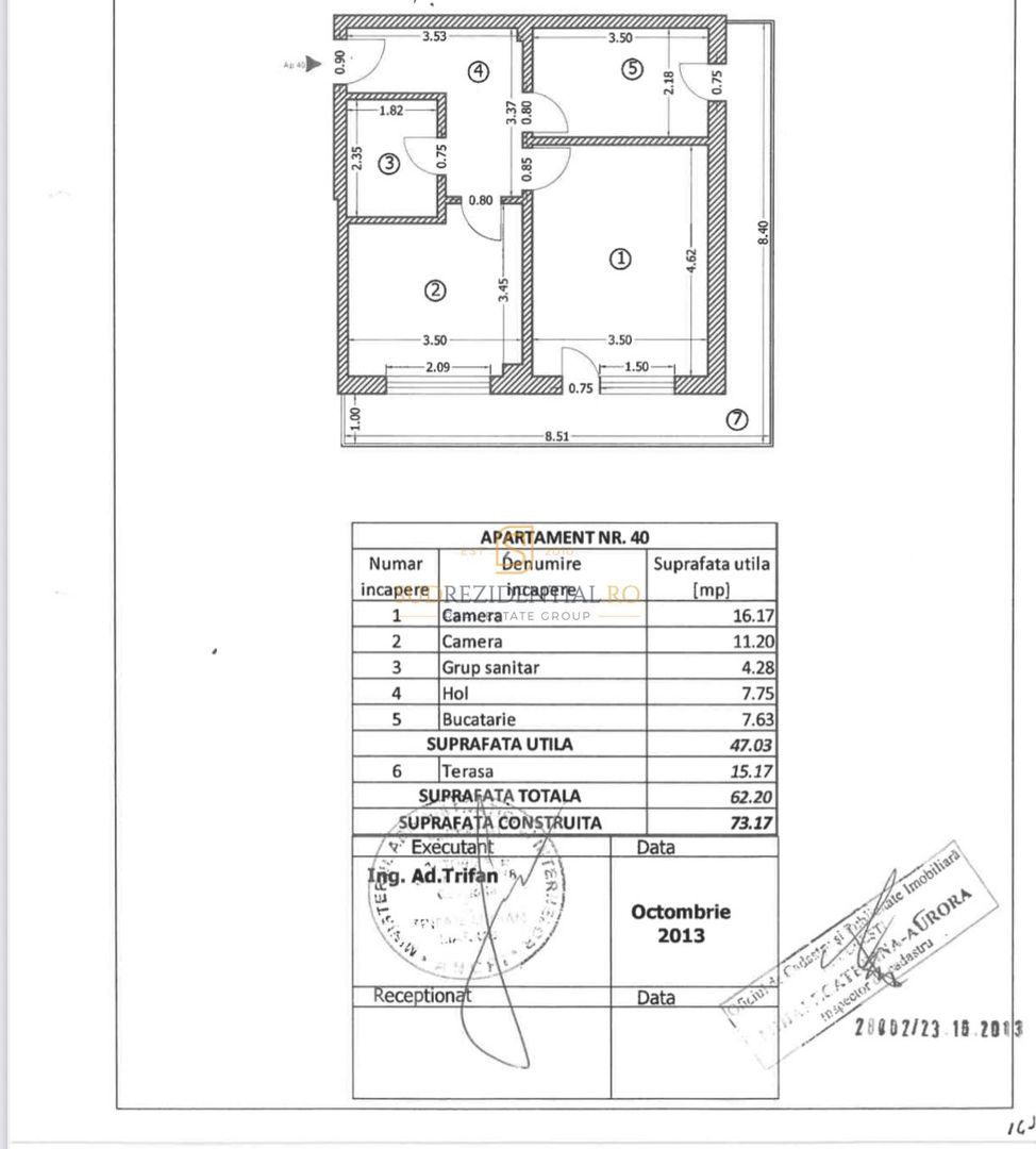 Apartament 2 camere de inchiriat, mobilat si utilat, Rahova, Sect.5 - Schiță 7