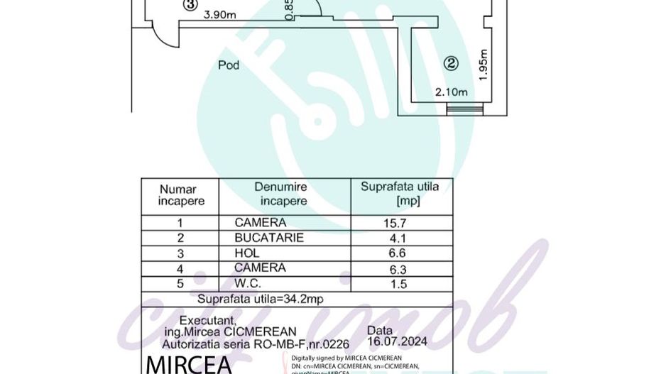Casa formata din 2 corpuri cu TEREN 433 MP - Poză 19