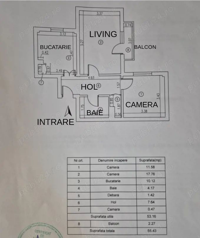 2 camere decomandat, 56 mp – Drumul Taberei, zona Favorit - Poză 7