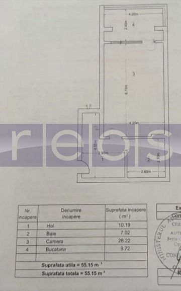 DE VANZARE STUDIO 55 MP – LIVING SPATIOS – IDEAL INVESTITIE - Schiță 8