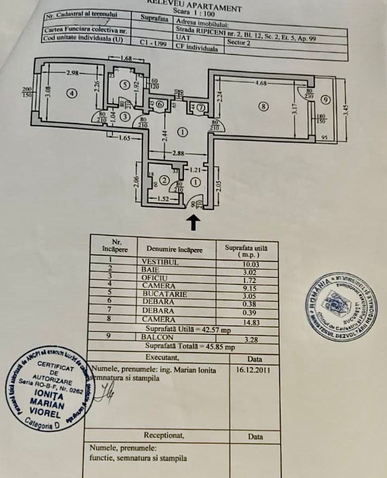 Apartament 2 camere | Tei - Poză 3