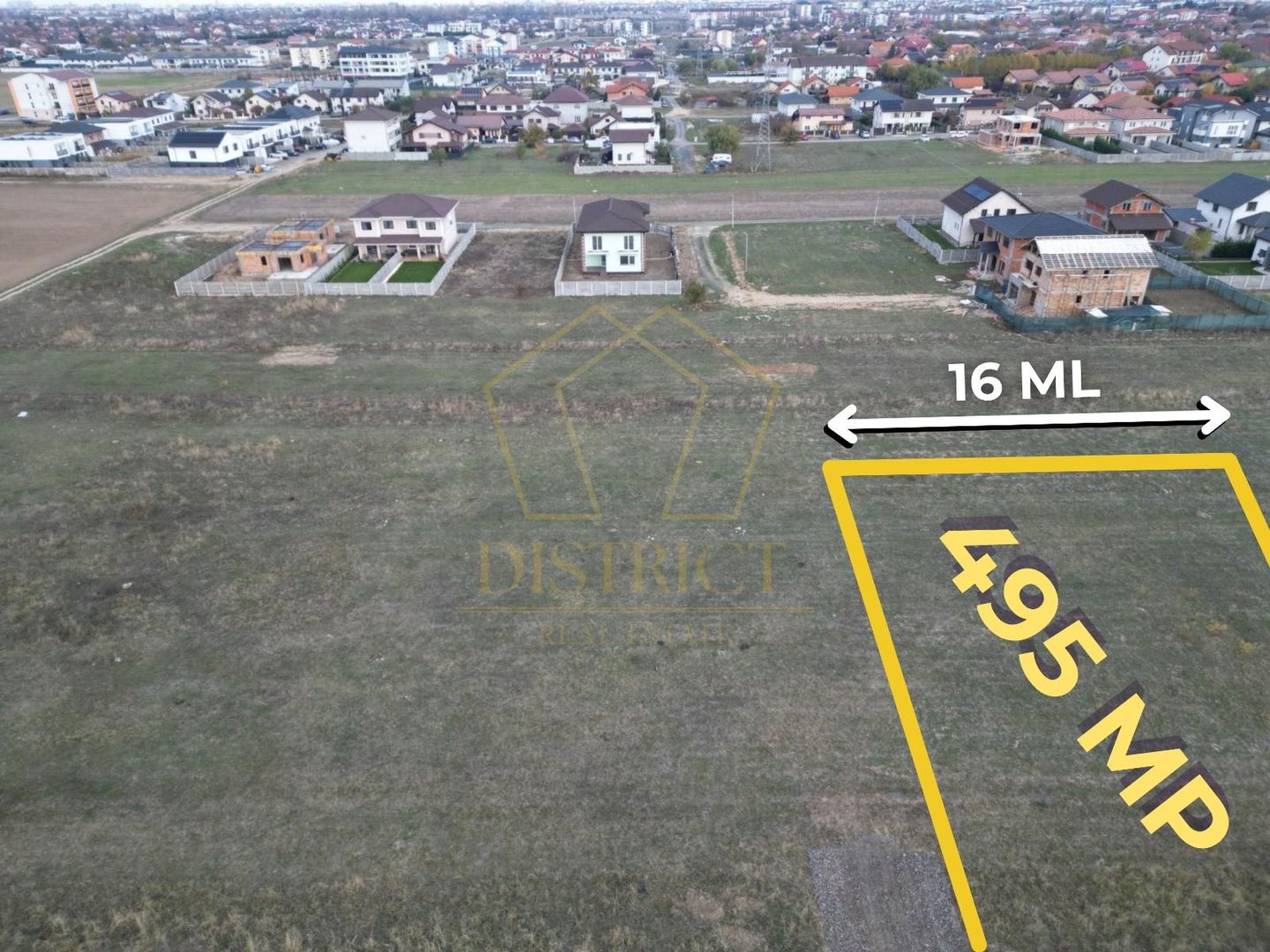 Teren 825mp  cu autorizatie de duplex sau casa individuala | Giroc - Poză 1